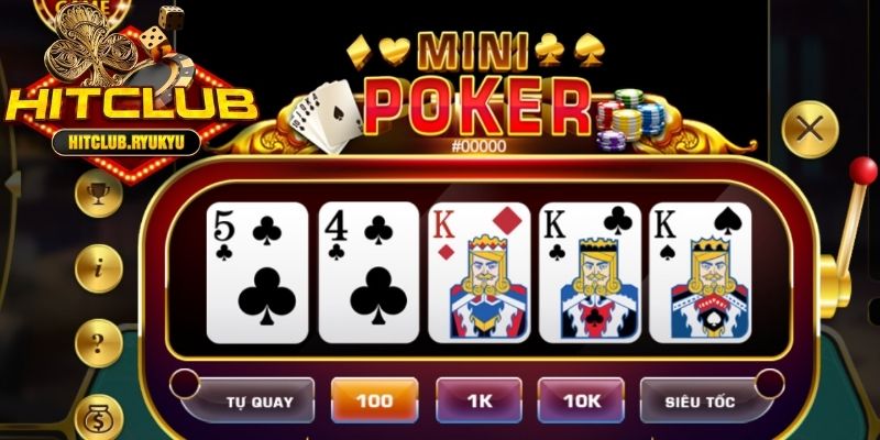 Phương pháp chơi Mini Poker nắm chắc thắng 